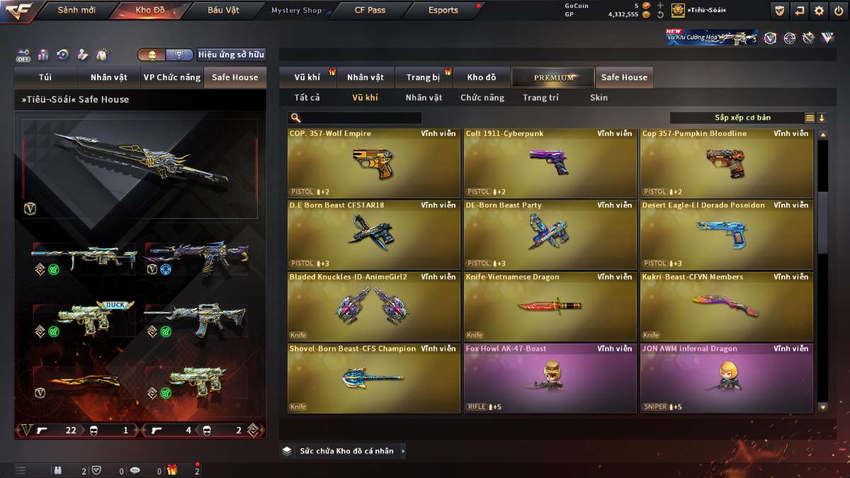 shop acc cf uy tin gia re